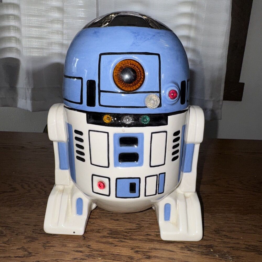 RARE Vintage 1979 ceramic R2-D2 piggy bank no stopper star wars